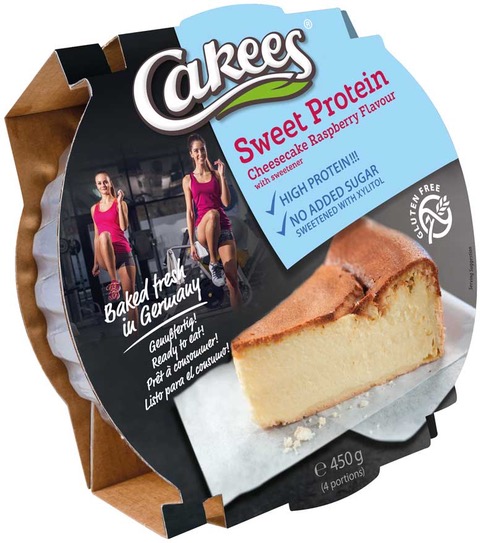 High Protein Quarkkuchen Himbeer - 450g - glutenfrei-aromaverpackt