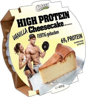 High Protein Quarkkuchen Vanille - 450g - glutenfrei - aromaverpackt
